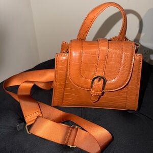 Madden Girl Croc-Embossed Handbag